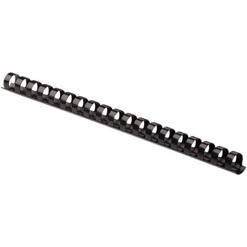 Pack 100 binding combs black 5346507 fellowes plastic a4 12mm