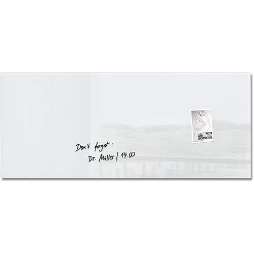 Glasbord sigel gl241 wit 1300x550x15 mm