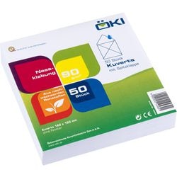 Enveloppen öki 45624 zonder venster gegomd wit
