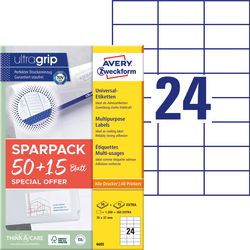 Etiketten avery zweckform wit