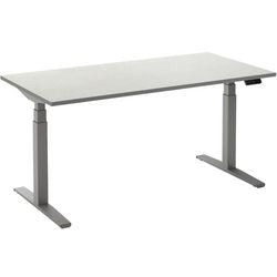 Zit-sta-bureau ceha ade2plme168q9006w wit melamine, metaal