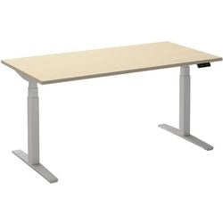 Zit-sta-bureau ceha ade2plhl128q9016ah esdoorn melamine, metaal