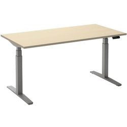 Zit-sta-bureau ceha ade2plme168q9006ah esdoorn melamine, metaal