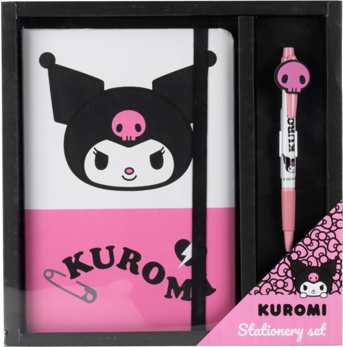 Konix kuromi - schrijfset - notitieboek + pen - sanrio