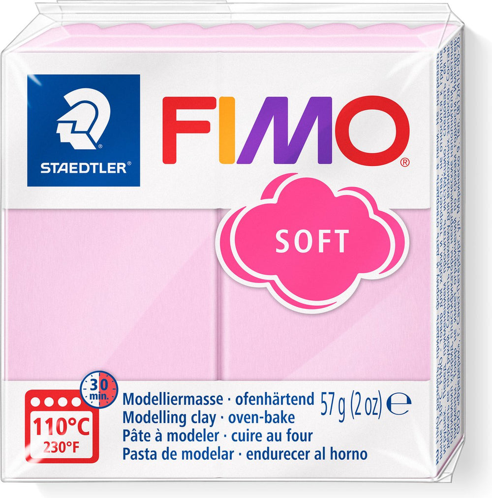 Fimo soft boetseerklei 57 g lichtrose