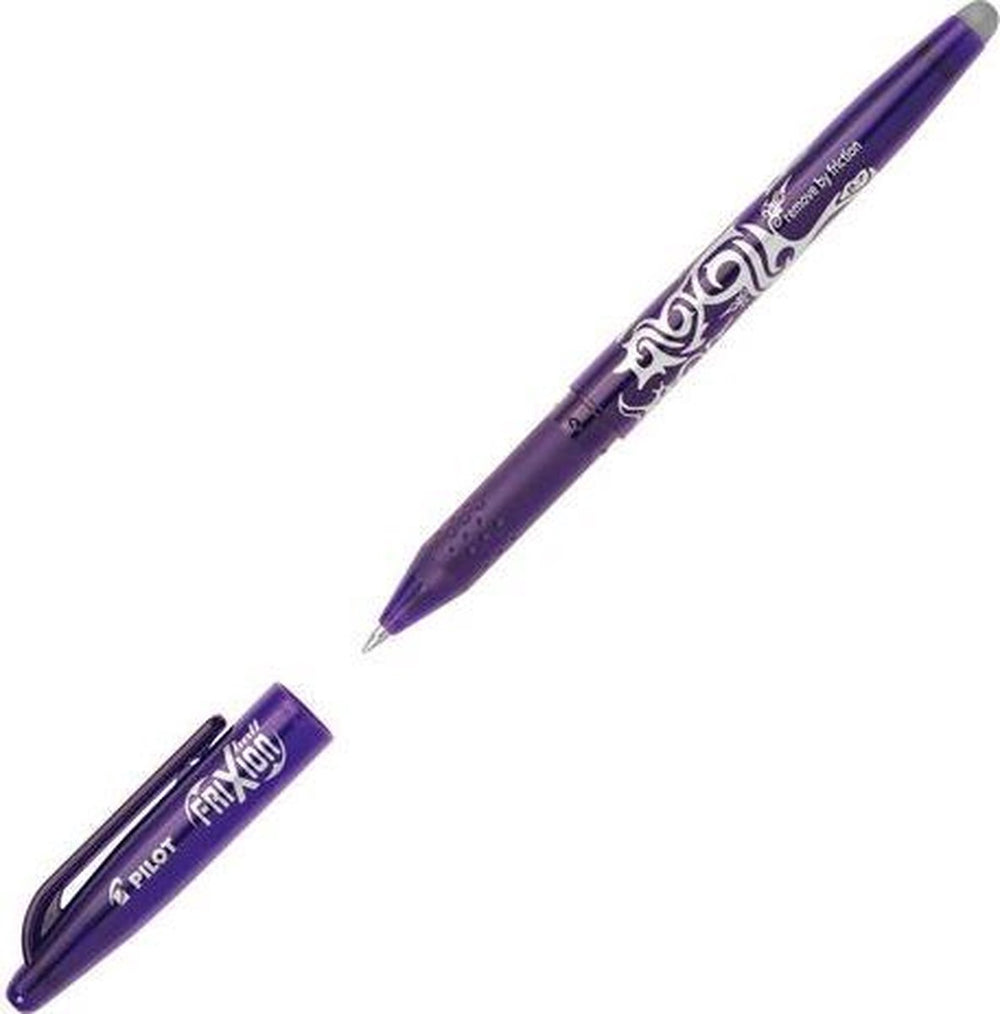 Pilot frixion ballpen 0.7mm uitgumbare pen – doos van 12 - violet