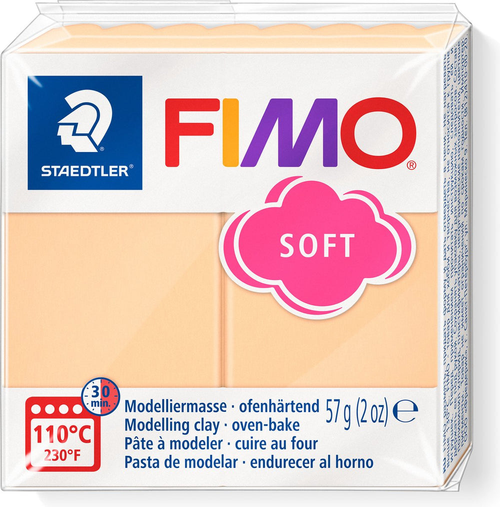 Fimo soft boetseerklei 57 g perzik