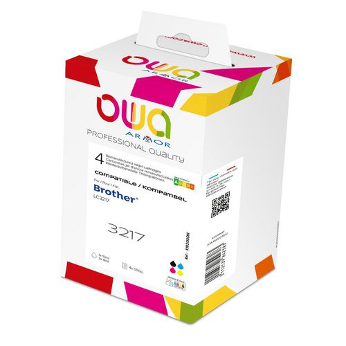 Inktcartridge owa lc3217 multikleur
