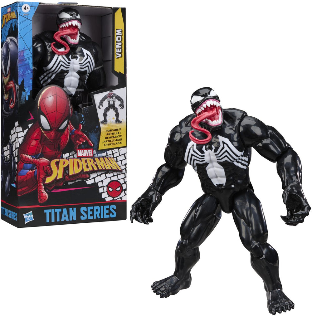 Hasbro marvel spider-man titan series venom speelfiguur