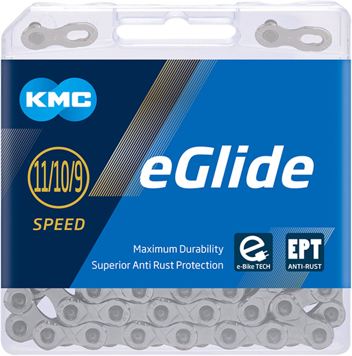 KMC Eglide ketting 9 11V 118L Shimano Keuen