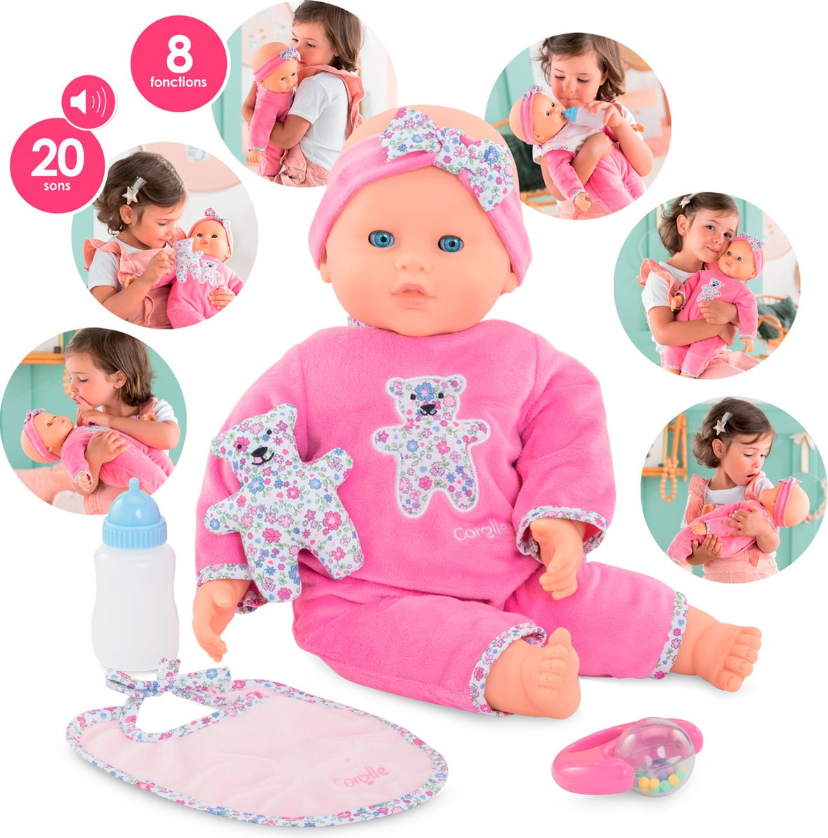 Corolle - interactieve babypop lucille 42 cm