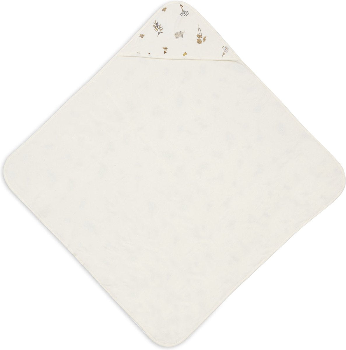 Jollein - badcape 75x75cm - baby handdoek met badcape, omslagdoek, badponcho - riverside
