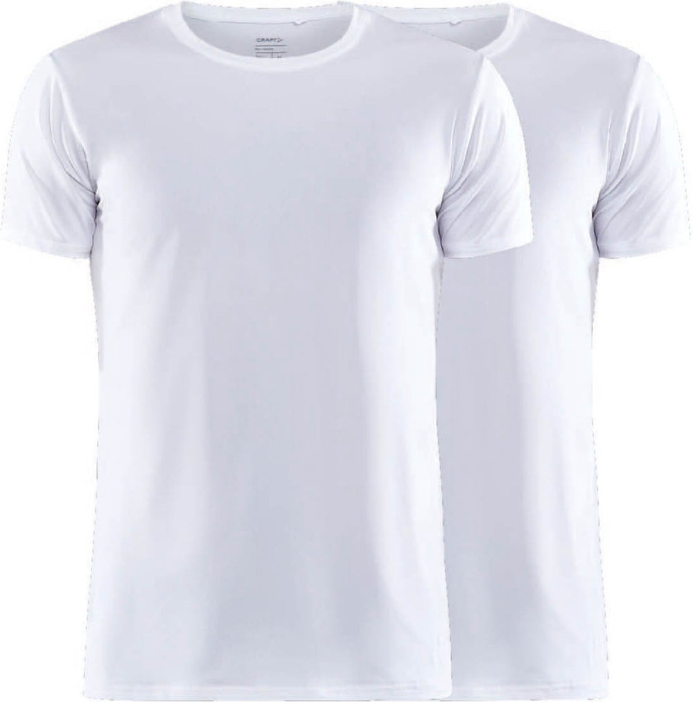 Craft core dry tee multi 2-pack m heren thermoshirt - wit