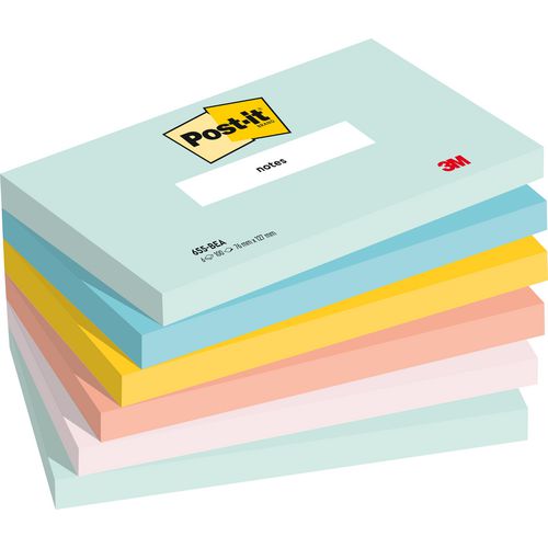 Notes dreams 655mtdr post-it 76x127mm assorti neon herkleefbaar