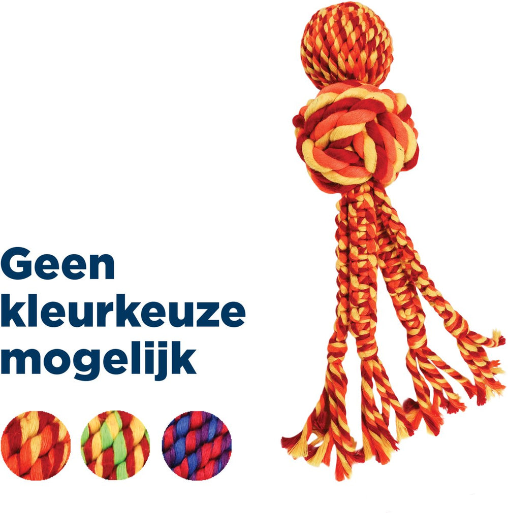 Kong wubba weeft verschillende soorten touw