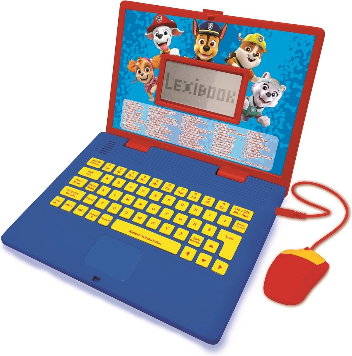 Lexibook paw patrol tweetalige educatieve laptop - 124 activiteiten (duits engels)