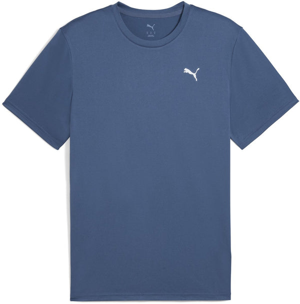 Puma m tad essentials solid cat tee (lc small cat) heren sportshirt - dark indigo s