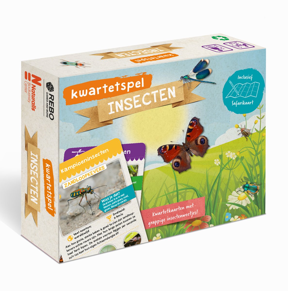 Rebo uitgeverij kwartetspel insecten