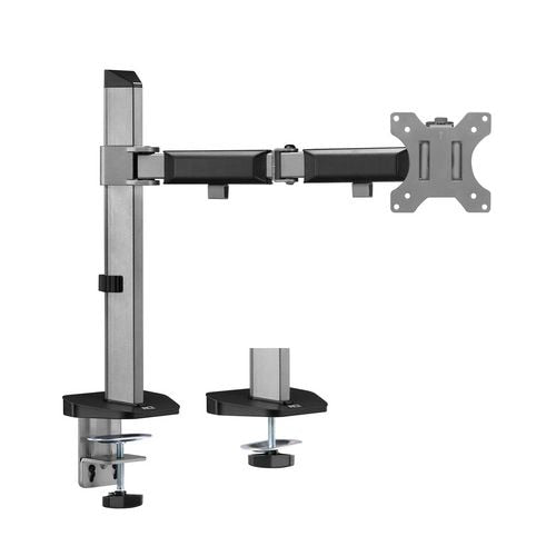 ACT Connectivity Monitorarm kantoor, 1 scherm, zilver