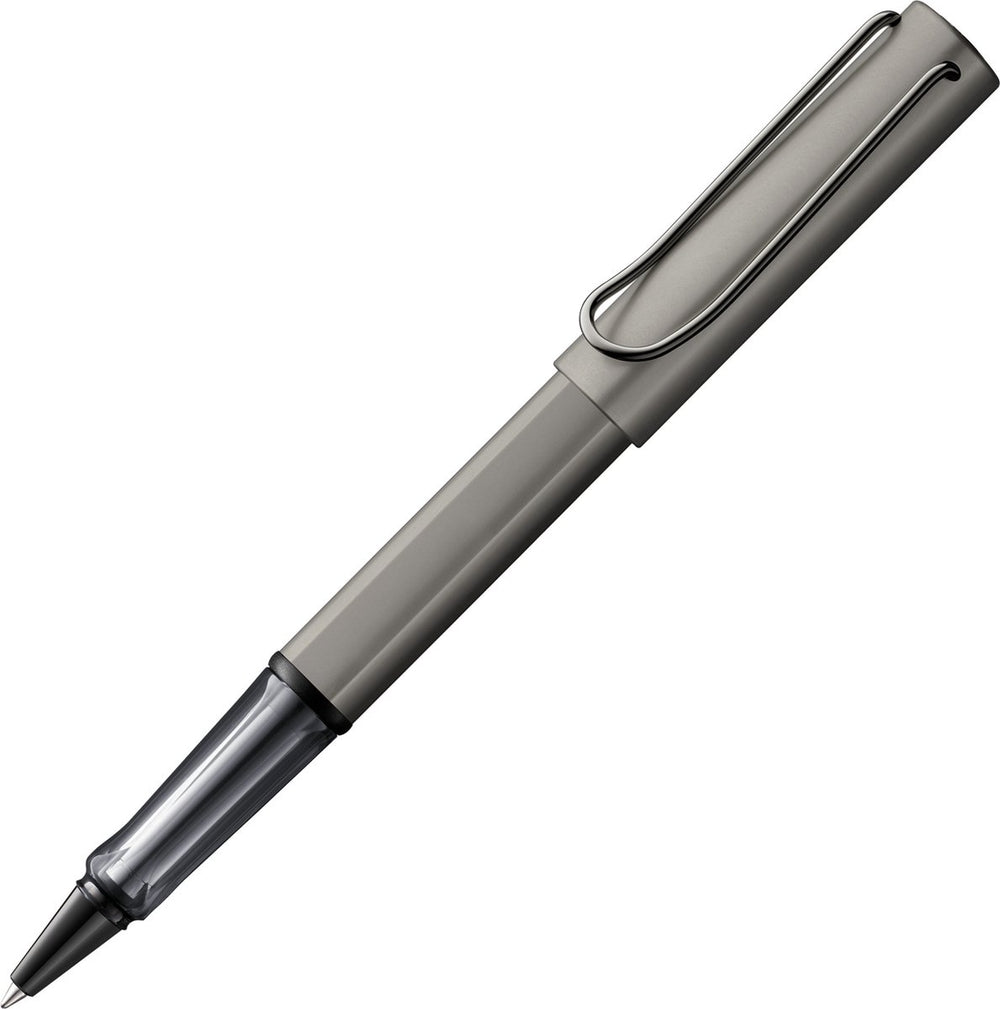 Lamy lx rollerpen 357 - van aluminium in rutheniumkleur - met edelmetaalafwerking en metalen clip, inclusief m 63 rollerpenvulling in m-dikte zwart en geschenkverpakking
