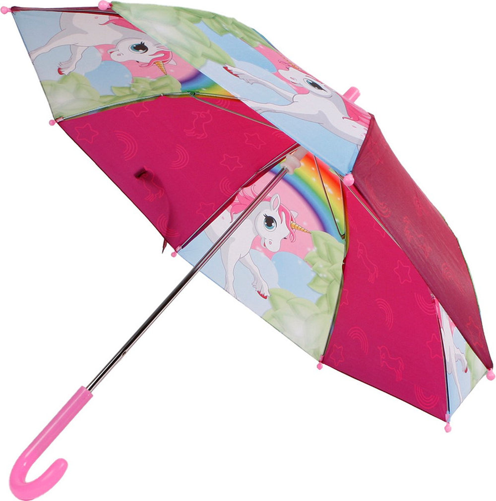 Unicorn paraplu meisjes 70 cm polyester roze