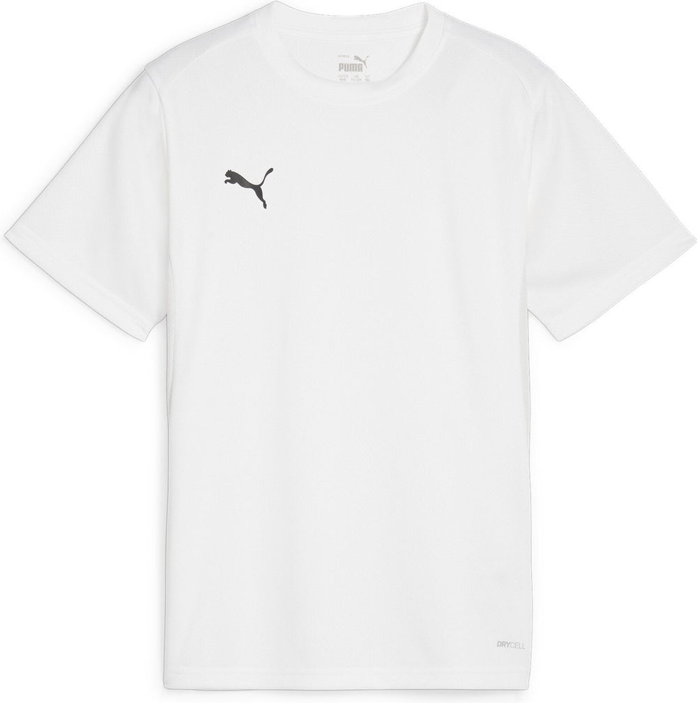 Puma teamgoal jersey jr jongens sportshirt - white- black-feather gray
