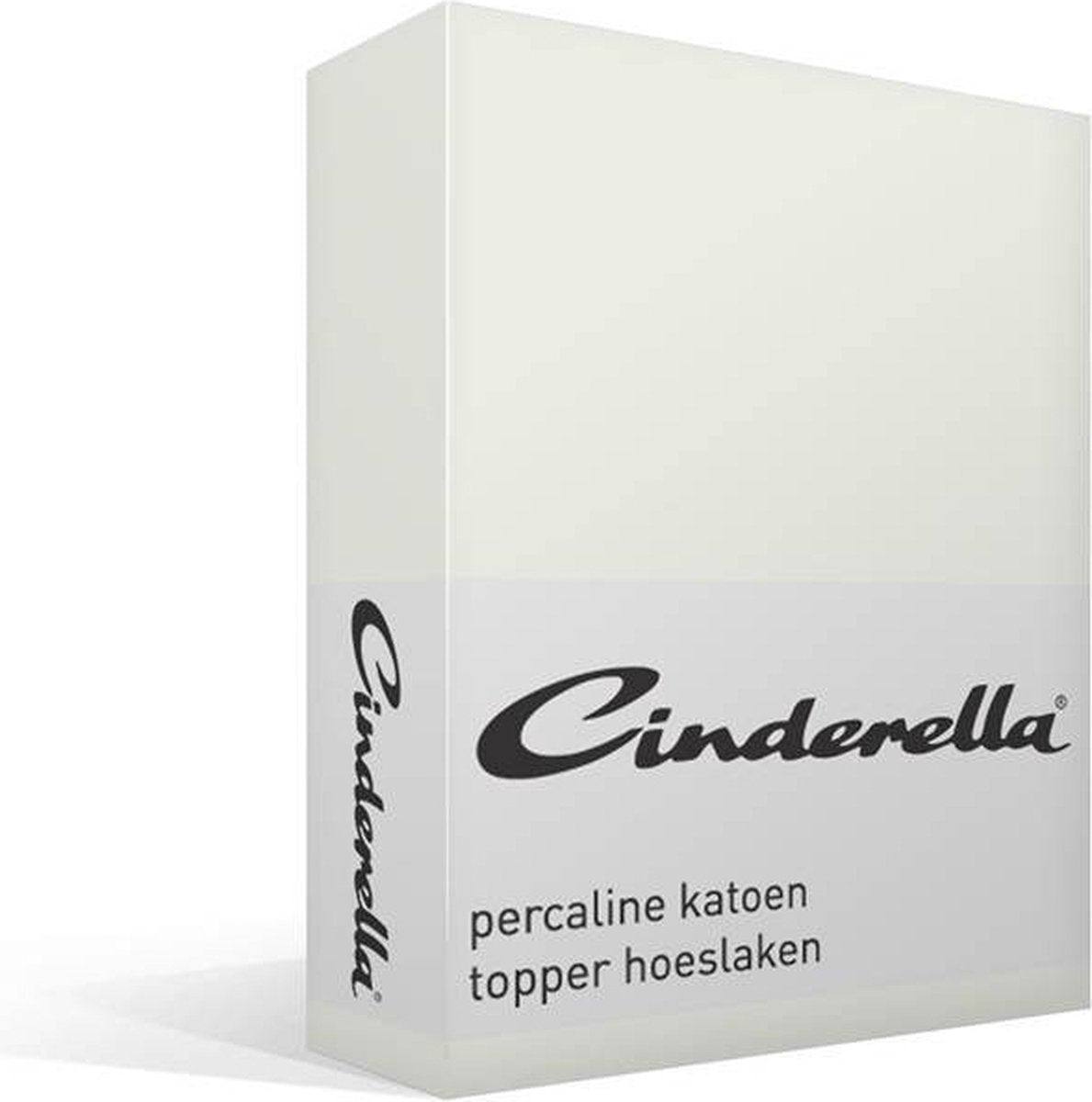 Cinderella weekend - topper hoeslaken (tot 15 cm) - katoen - 200x210 cm - ivoor