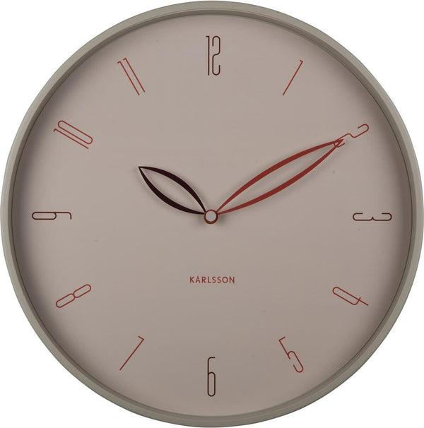 Karlsson wandklok petals - grijs - ø40cm - wandklok scandinavisch