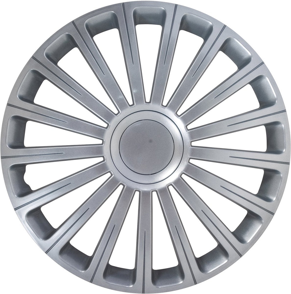 Carpoint wieldoppen radical pro 14 inch abs zilver set van 4