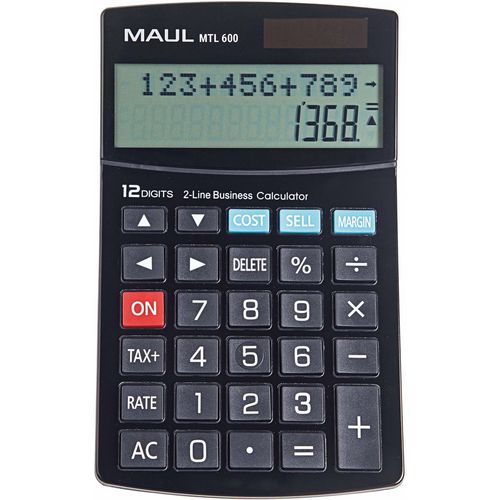 Maul bureaurekenmachine mtl 600 business pro zwart