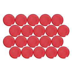Whiteboard-magneten maul 6177125 rood pak van 20