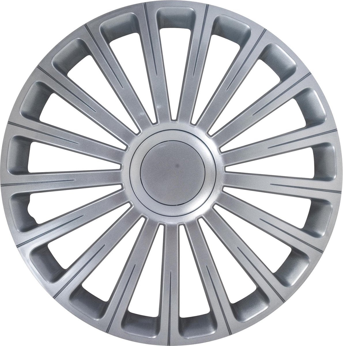 Carpoint wieldoppen radical pro 14 inch abs zilver set van 4
