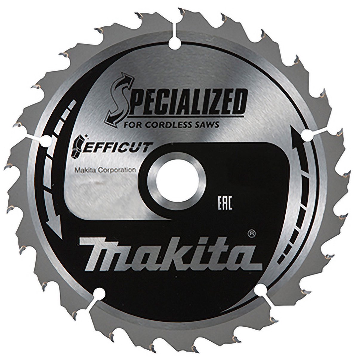 Makita cirkelzaagblad voor hout | efficut | ø 260mm asgat 30mm 24t - e-07696