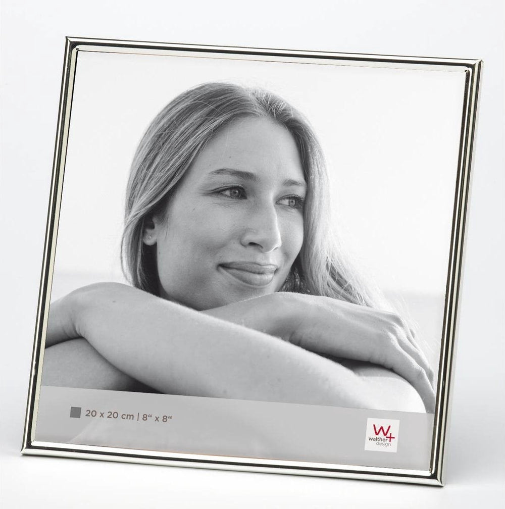 Walther design chloe - fotolijst - fotoformaat 20 x 20 cm - zilver