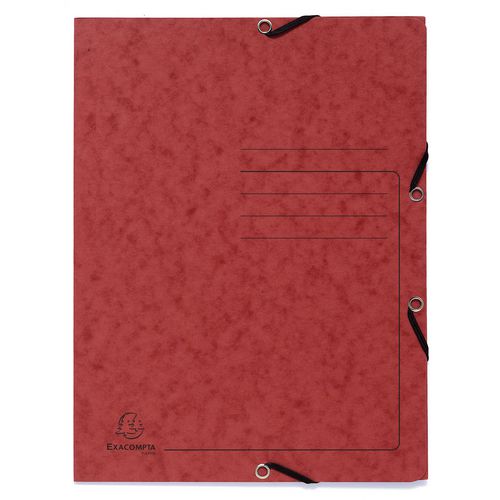 3-klepsmap exacompta 55405e a4 rood