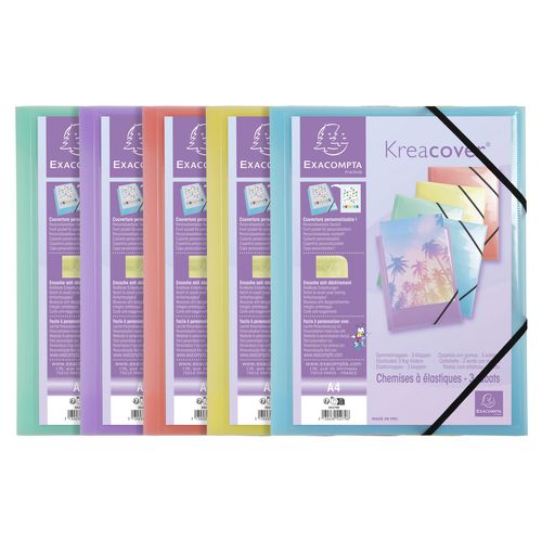 3-klepsmap exacompta 55279e kleurenassortiment