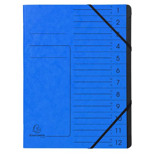 Sorteermap exacompta 541202e a4 blauw