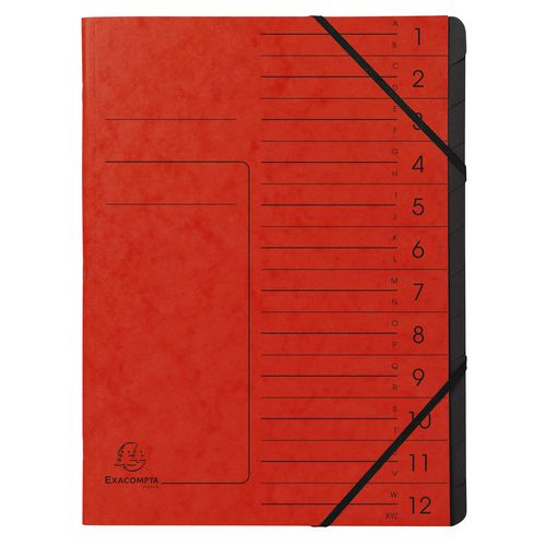 Sorteermap exacompta 541205e a4 rood