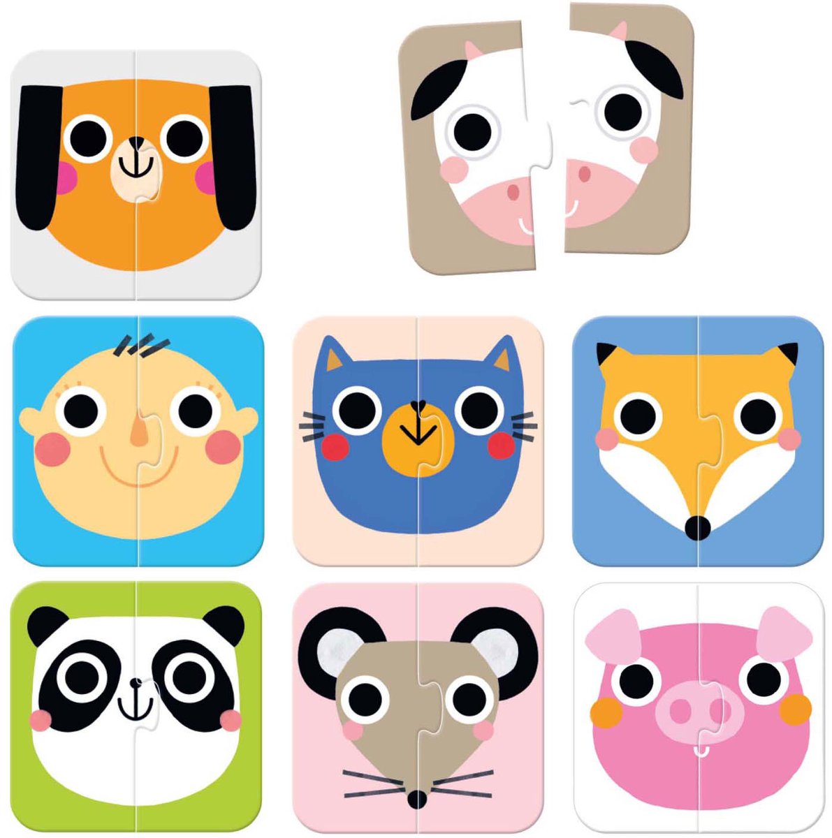 Banana panda on-the-go puzzel halve gezichten 15m+.