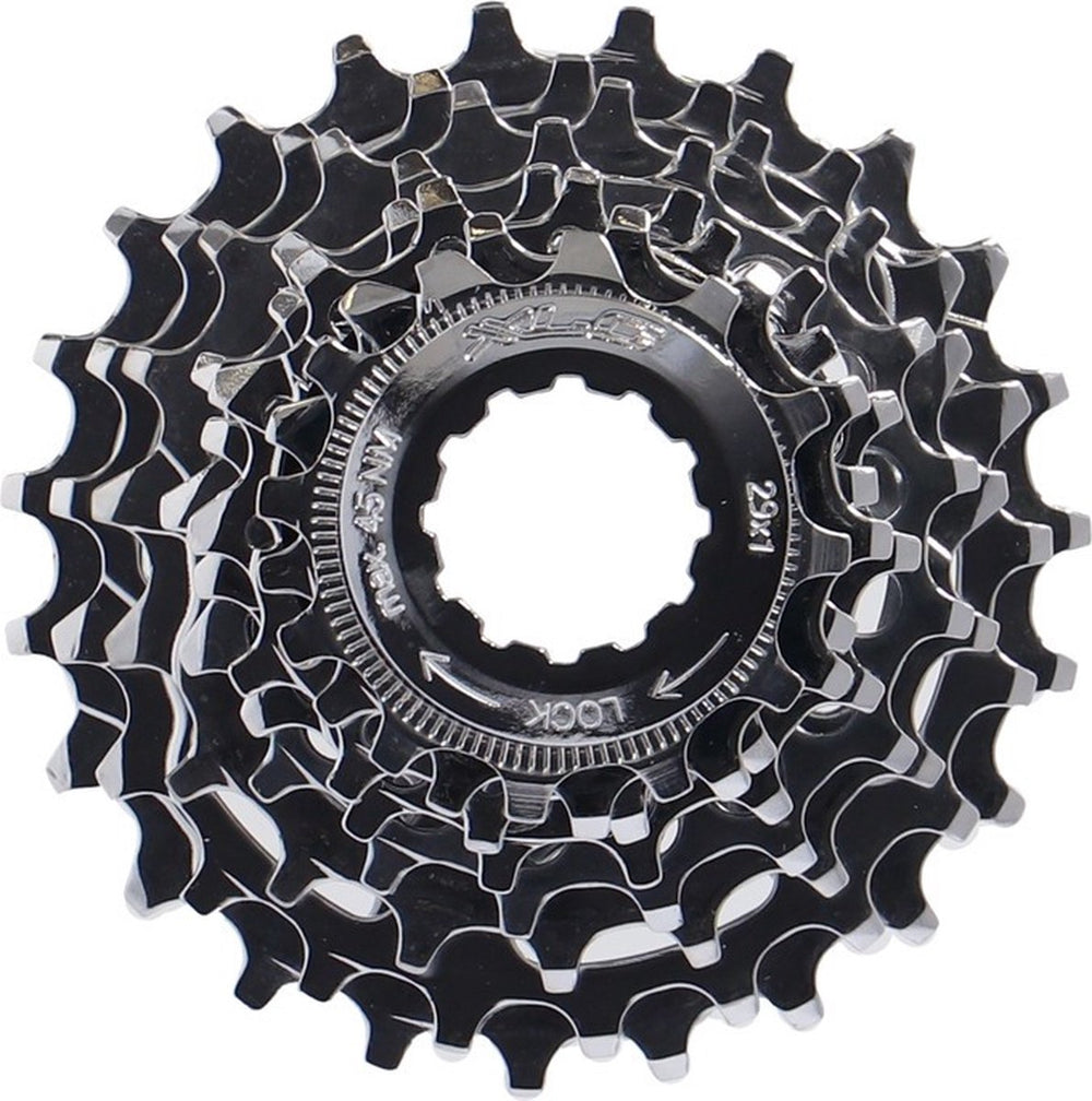 Xlc 8 speed cassette - shimano 16-24t - staal - zwart