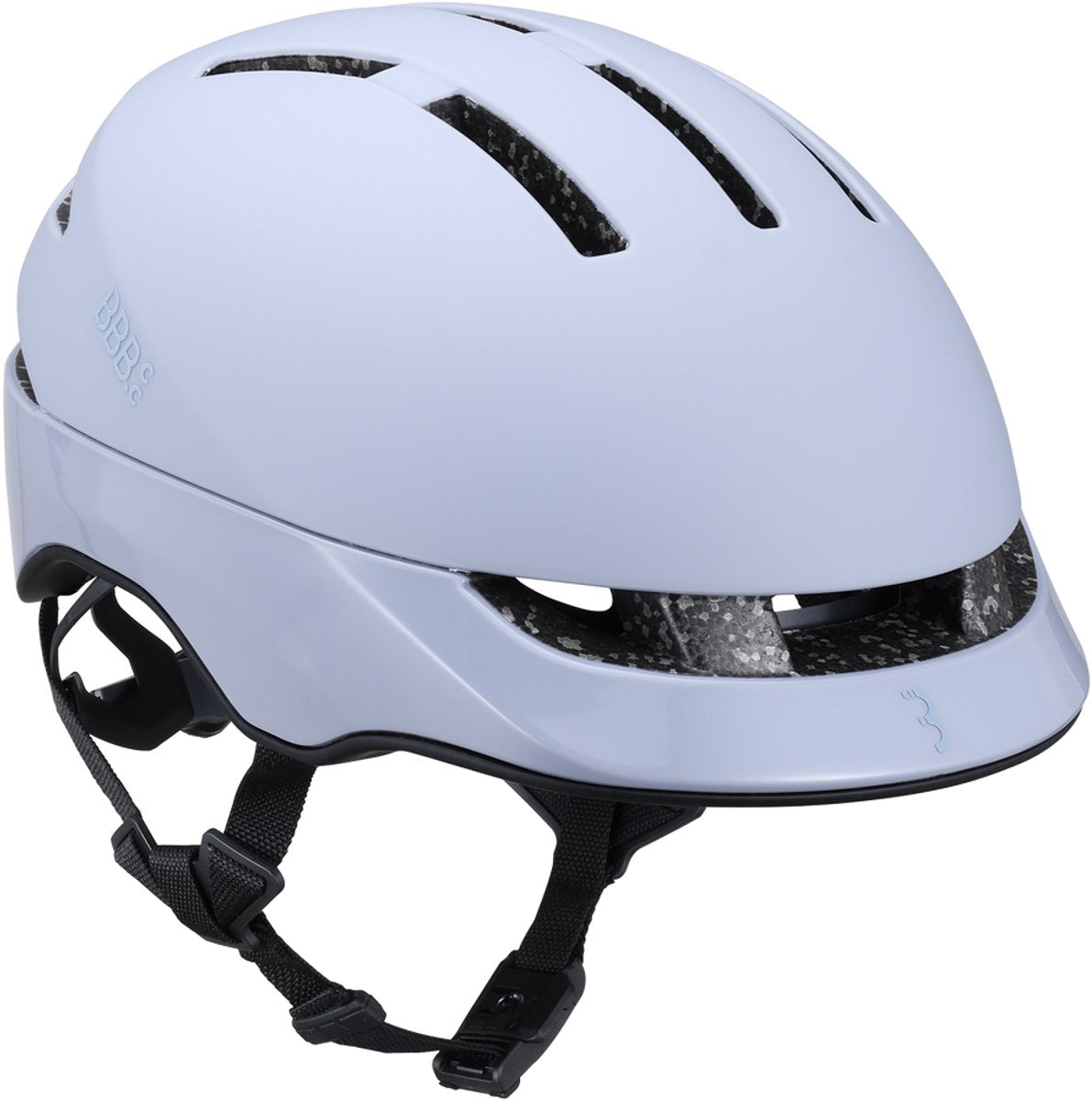Bbb cycling sidestreet mips urban fietshelm - unisex - e-bike helm met fidlock sluiting - 14 ventilatiegaten - m (55-59cm) - mat ijsblauw
