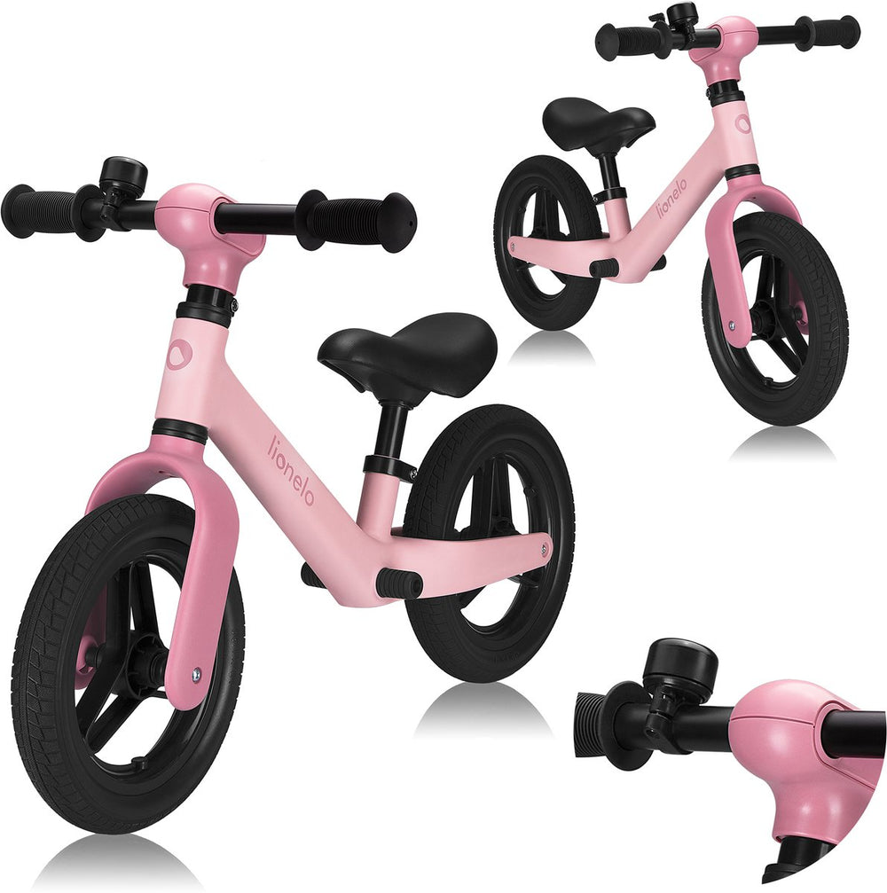 Lionelo toni loopfiets – vanaf 18 mnd – tot 30 kg – lichtgewicht 2,3 kg – verstelbaar zadel stuur – pu wielen – voetsteun – abec-7 lagers – stuurbegrenzing 120° – ergonomisch – en 71-1 gecertificeerd