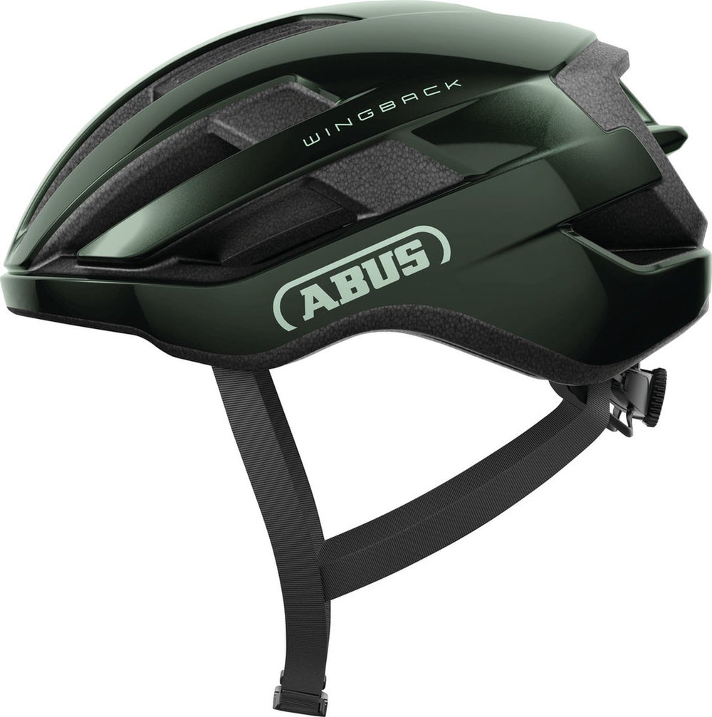 Abus fietshelm wingback moss green l - 57-61 cm - groen - geschikt voor gebruik op racefietsen - gravelbikes - 270 g
