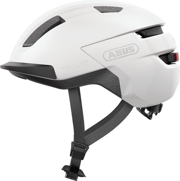 Abus fietshelm purl-y ace polar white s - 51-55 cm - wit - geschikt voor gebruik op speed pedelecs - elektrische fietsen - snorfietsen - nta-8776 320 g