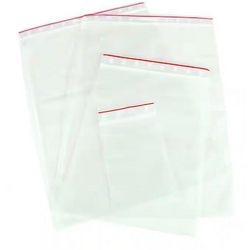 Gripzakken beschrijfbare strepen 60 x 40 mm pp transparant