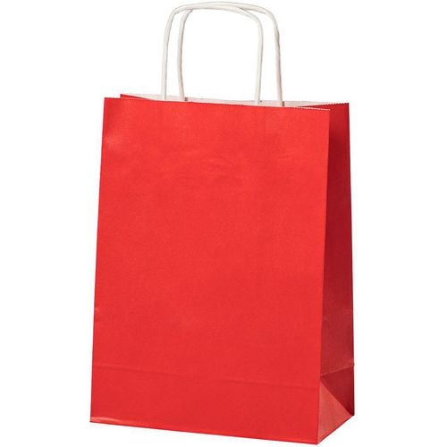 Papieren zak m rood 15,7 l 320x120x410 mm