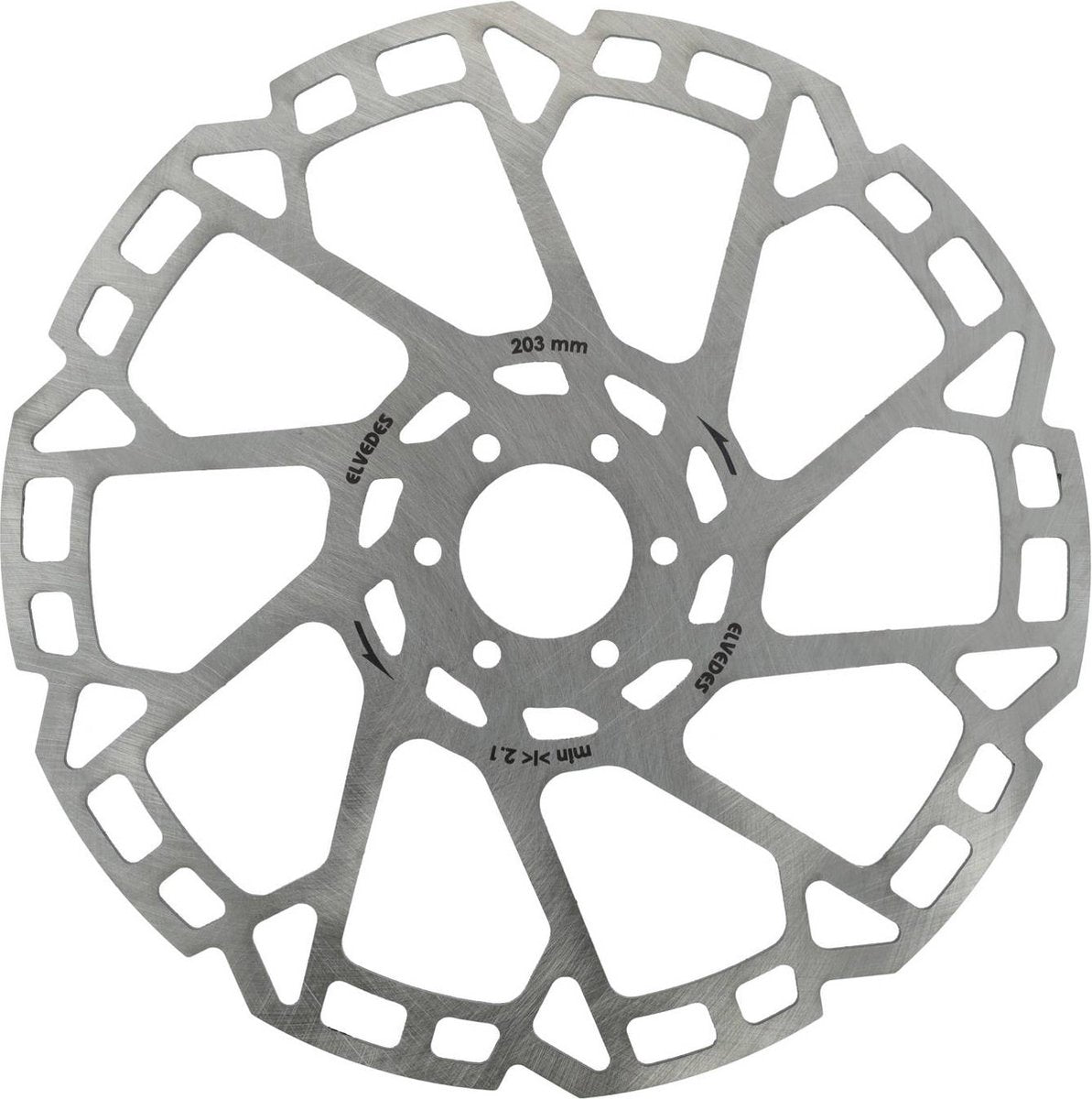 Elvedes remschijf 203mm zesgats 2.3mm
