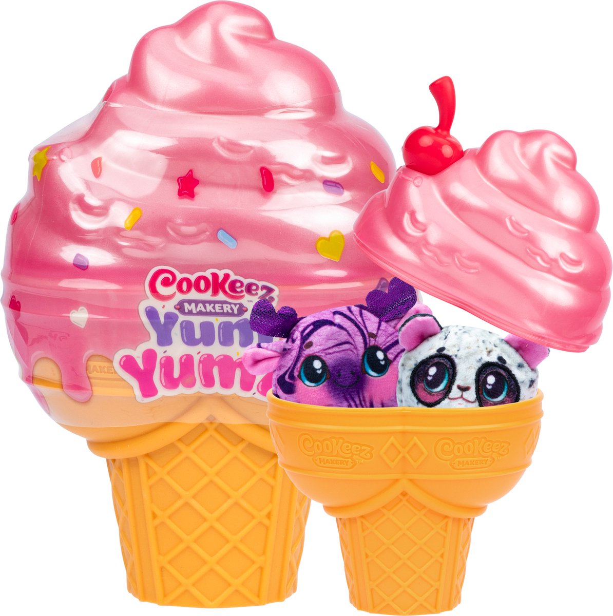 Cookeez makery yum yumz verrassing knuffel, 2-pack