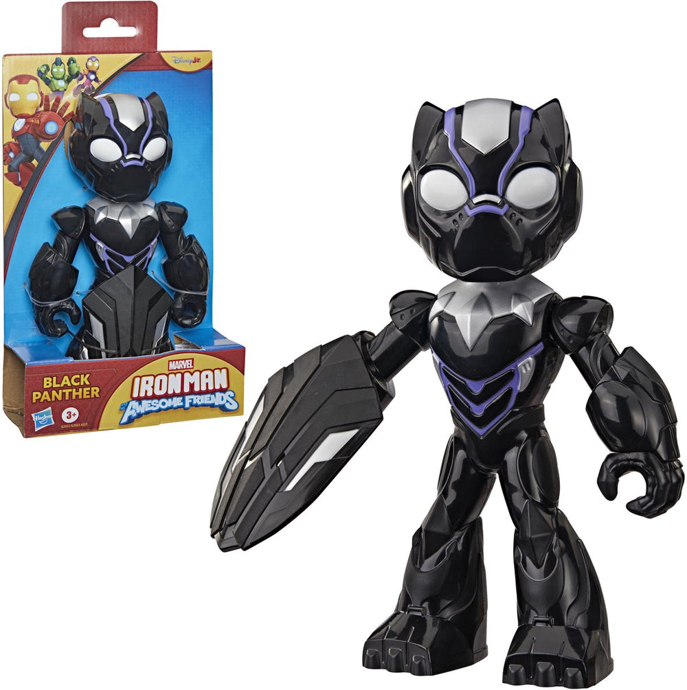 Marvel iron man and his awesome friends black panther - actiefiguur 23cm
