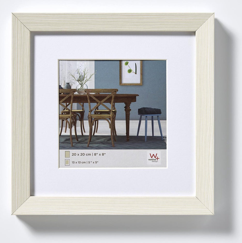 Walther fiorito - mdf houten lijst - fotoformaat 30x30 cm - wit